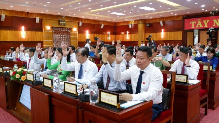  Kỳ họp thứ 4 HĐND tỉnh Tây Ninh, Khóa X, nhiệm kỳ 2021-2026: Nhiều nội dung quan trọng được thông qua